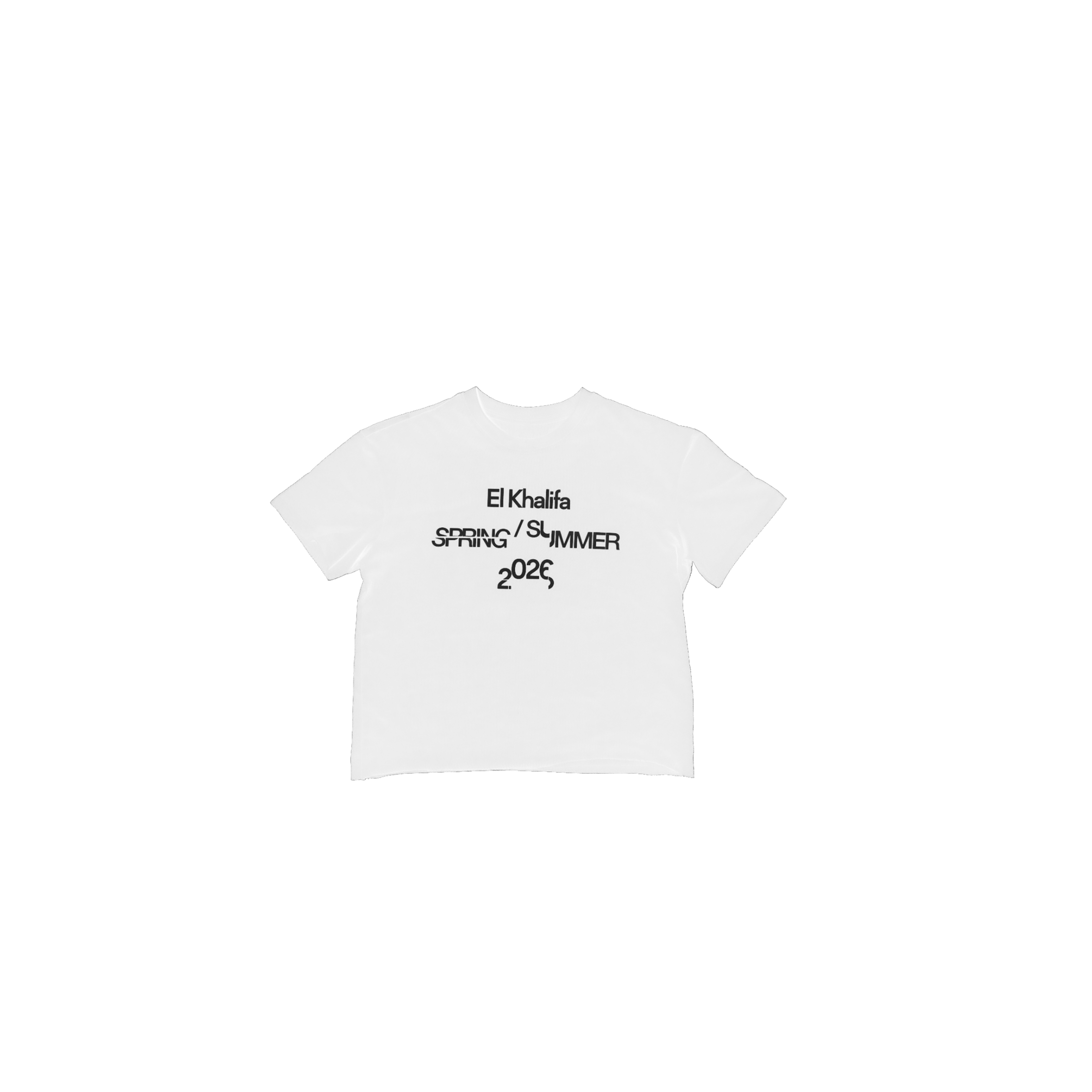 T-shirt En Coton Cropped Oversized SS26