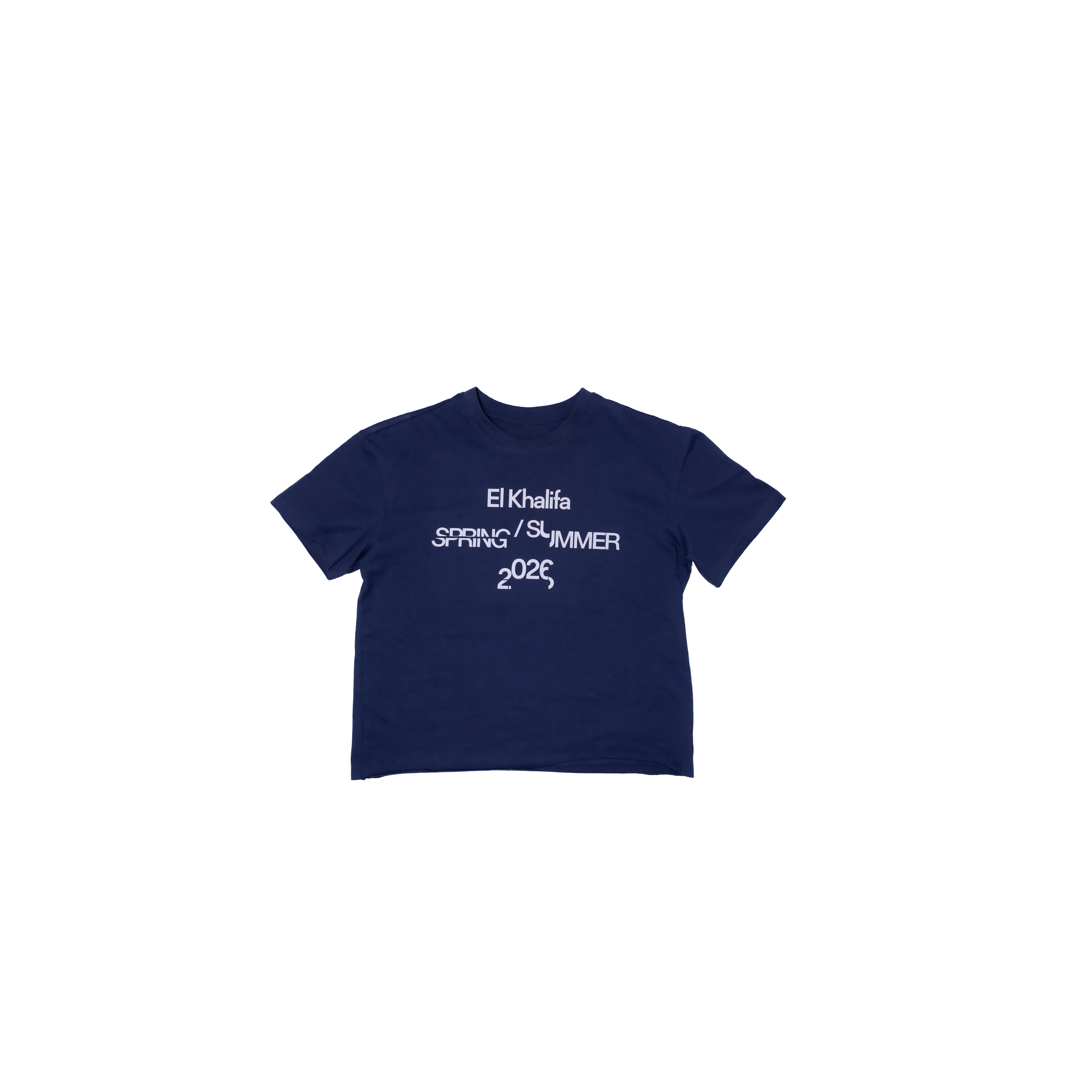 T-shirt En Coton Cropped Oversized SS26