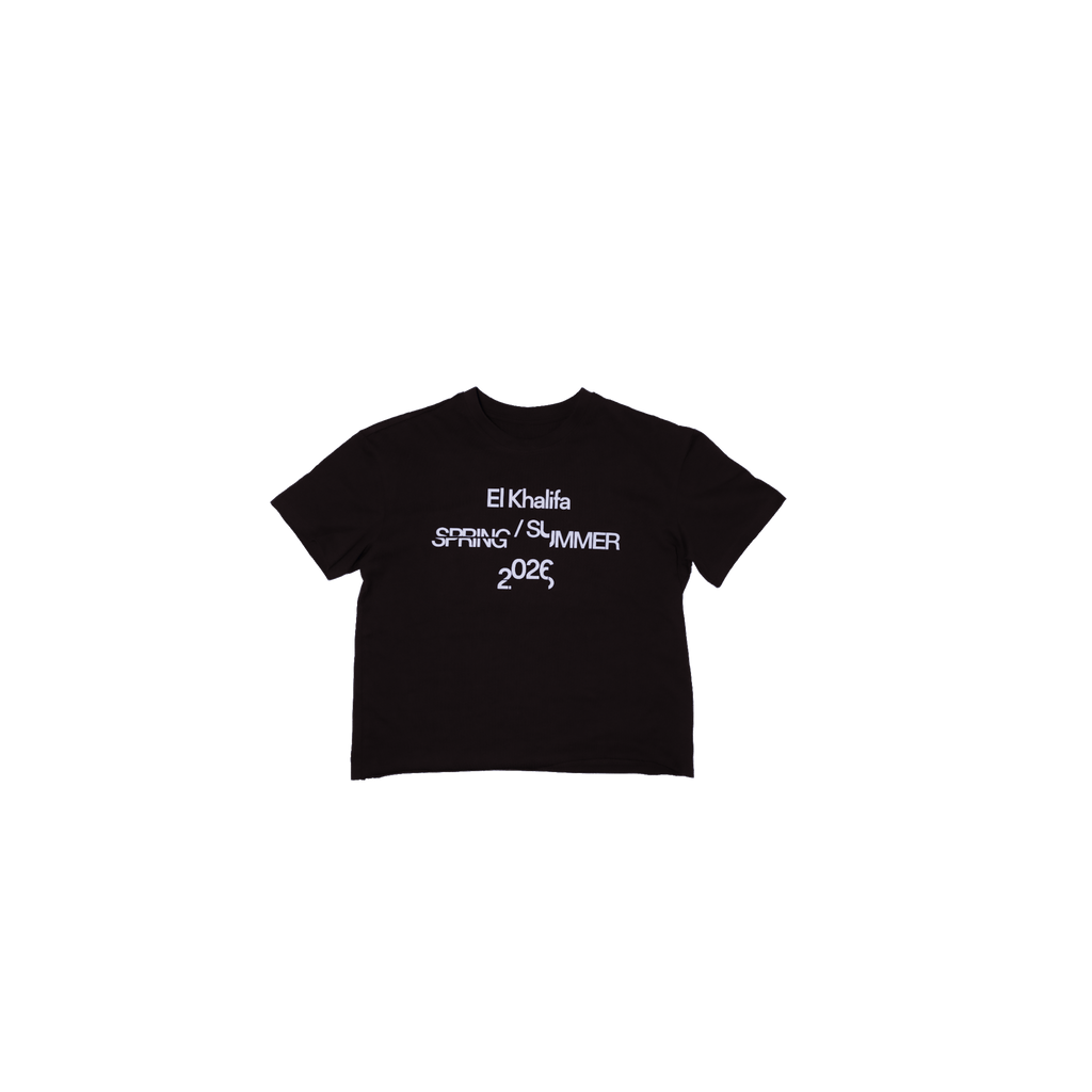 T-shirt En Coton Cropped Oversized SS26