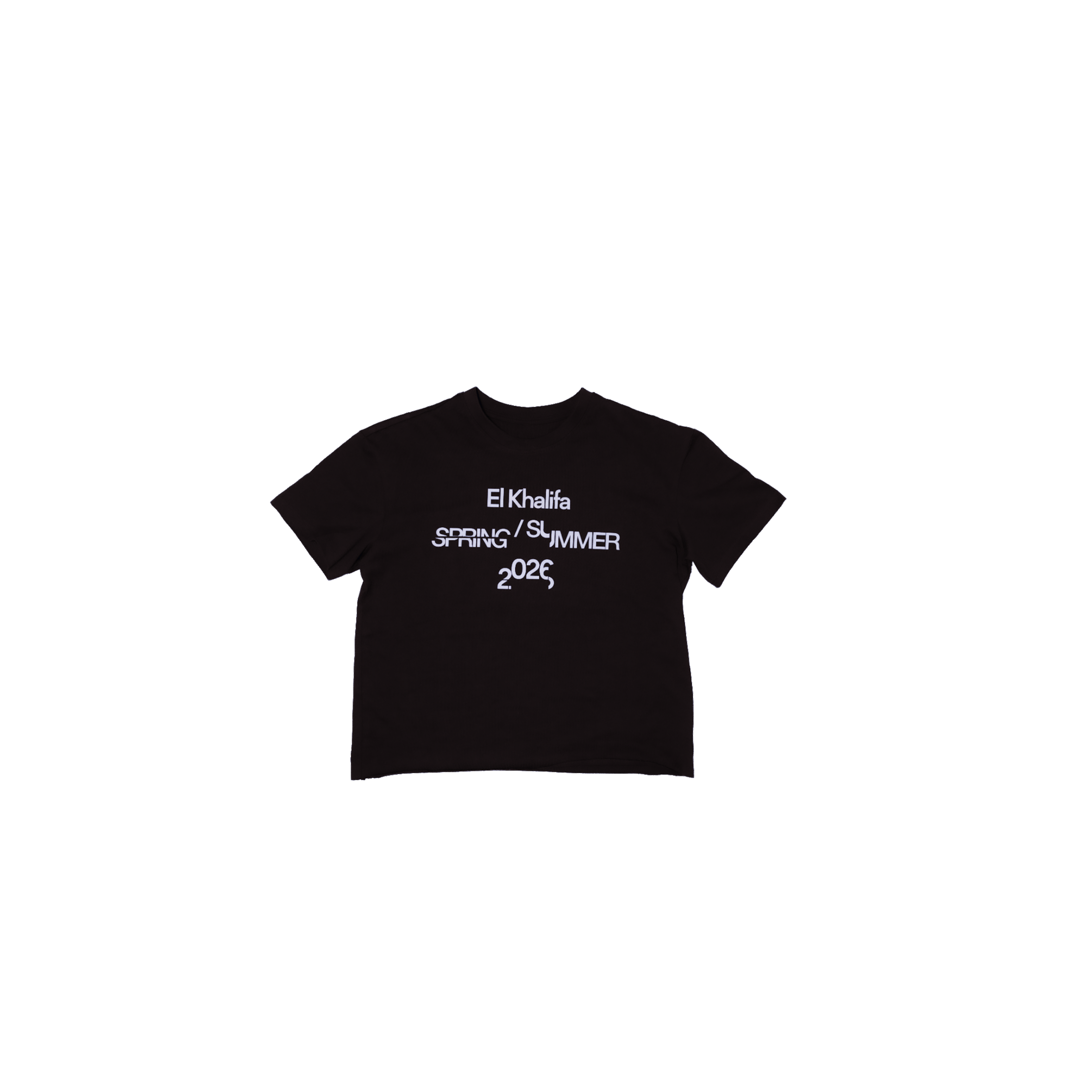 T-shirt En Coton Cropped Oversized SS26